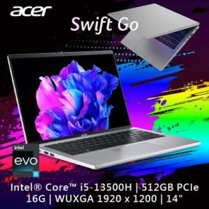 ACER Swift GO SFG14-71T-55QB 銀(i5-13500H/16G/512G PCIe/W11/WUXGA IPS/14)主機收購